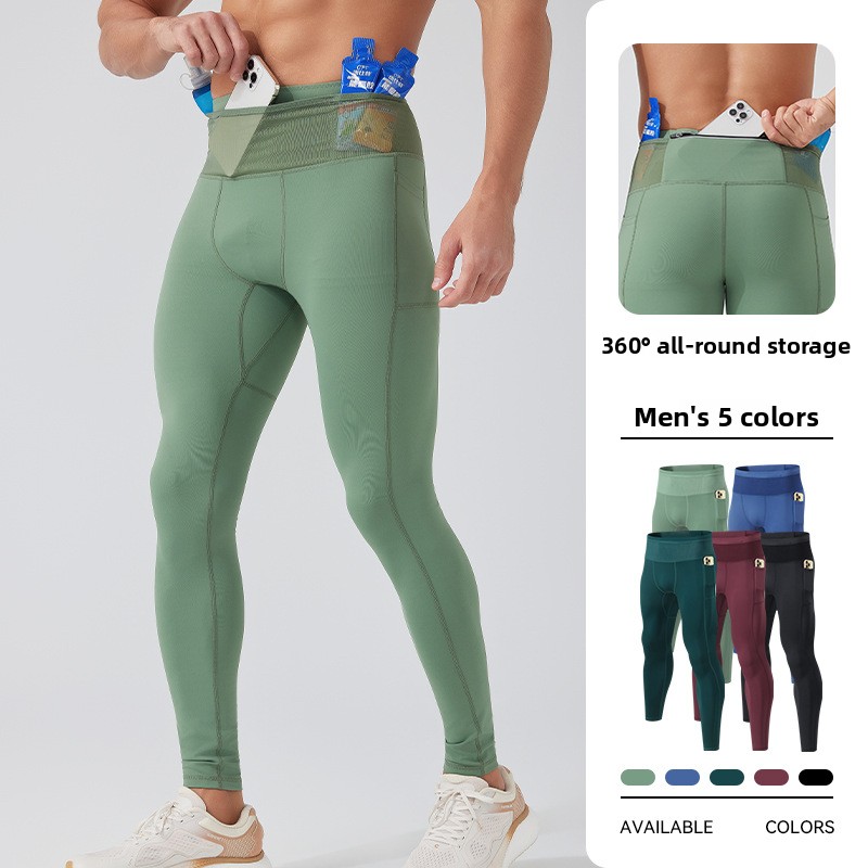 Compression Long Pant - Herren-Laufhose mit hoher Elastizität, Kompressionshose mit