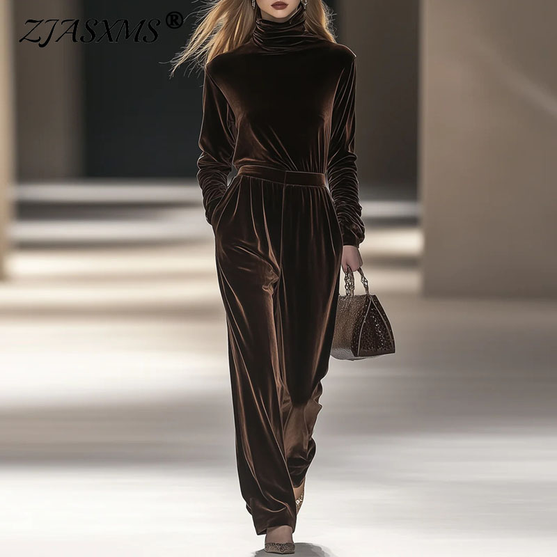 Thermal Long John - Herbst Winter Solide Weiche Samt 2-teiliges